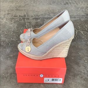Ivanka Trump espadrille wedge